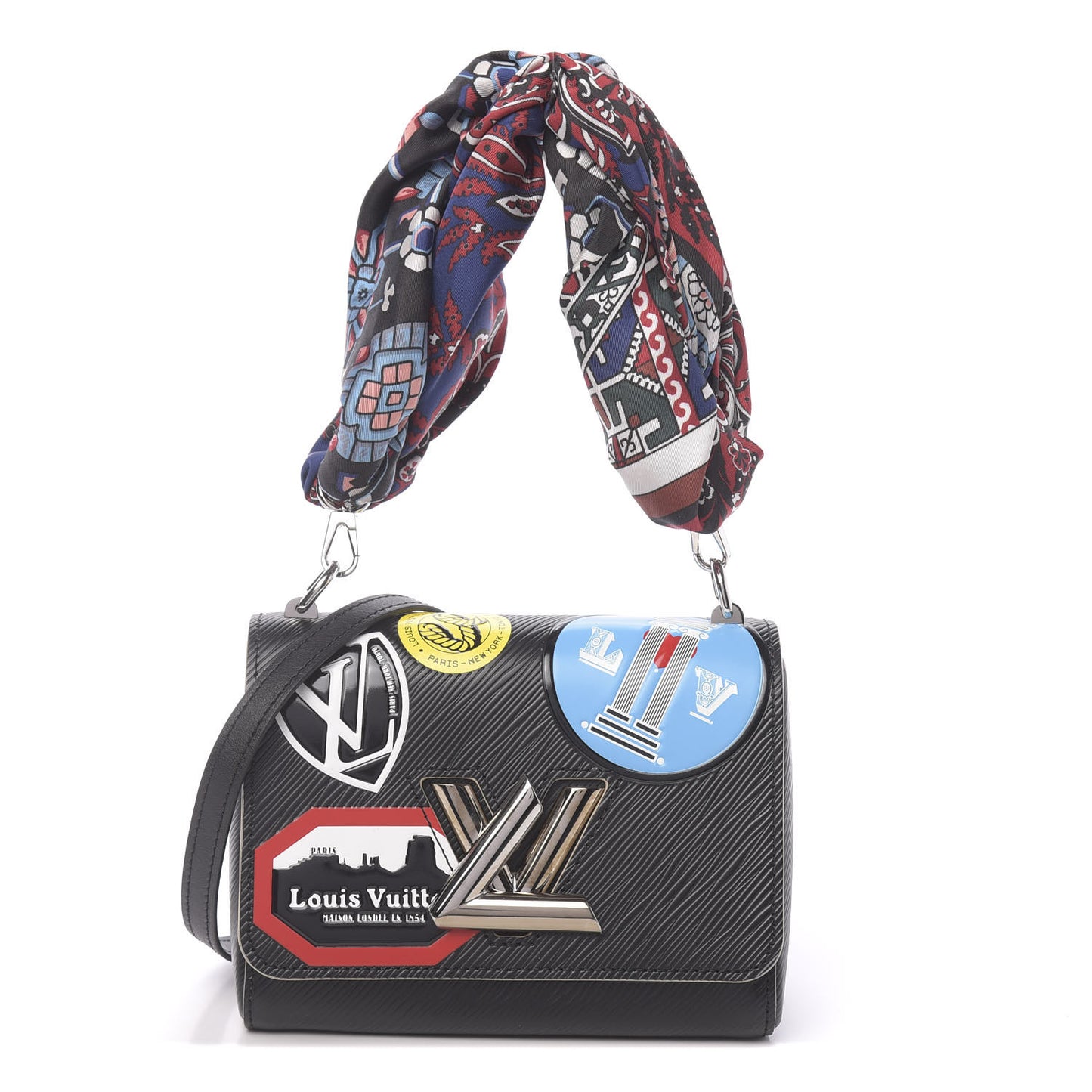 Epi World Tour Twist Shoulder Bag PM Black