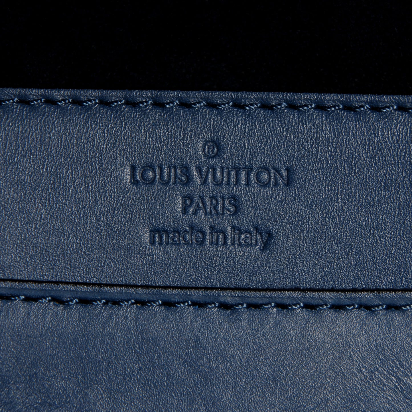Calfskin Louise Clutch Blue