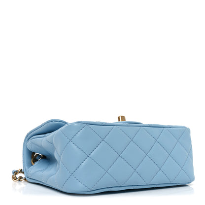 Chanel Lambskin Quilted Mini Pearl Crush Flap Light Blue 4 of 11