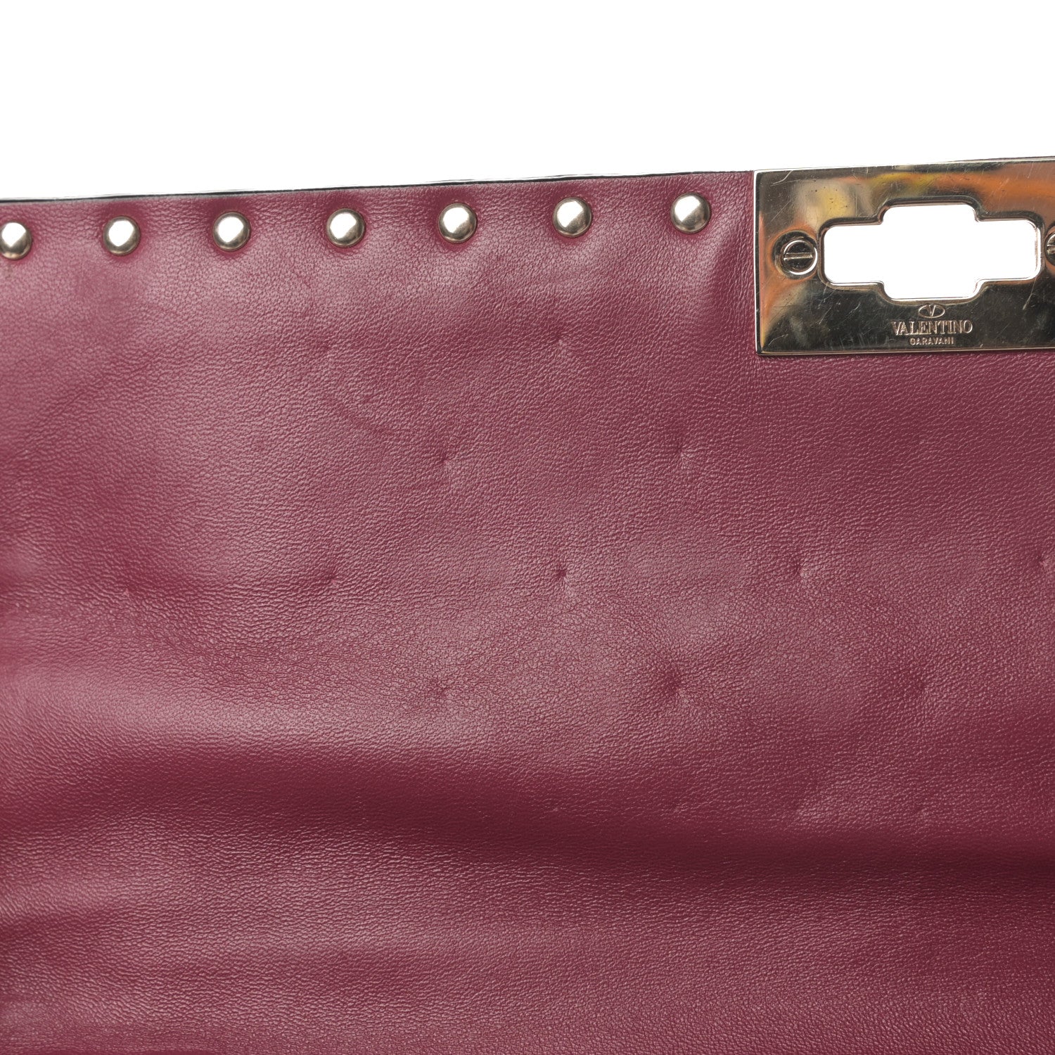 Valentino Garavani Nappa Large Rockstud Spike Shoulder Bag Camelia 11 of 13