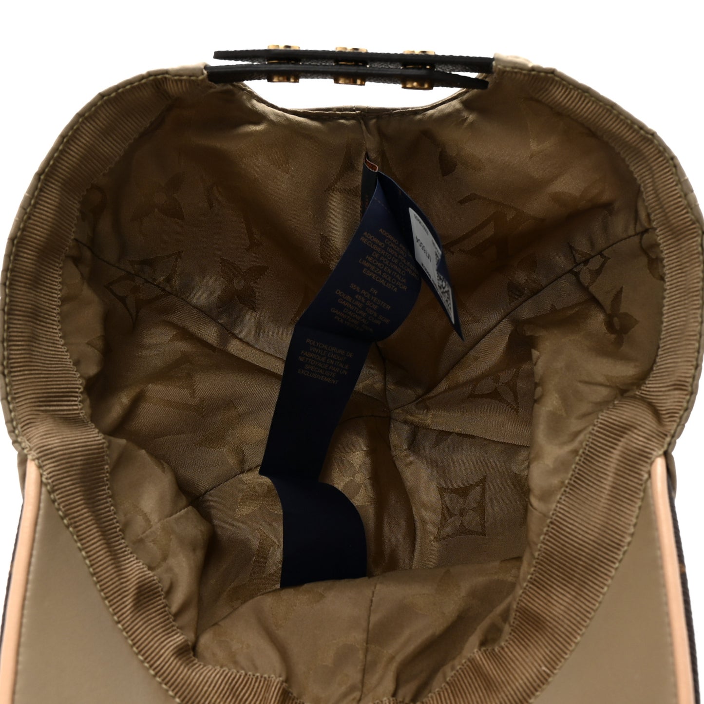Monogram Polyester Silk LV Get Ready Cap M Beige