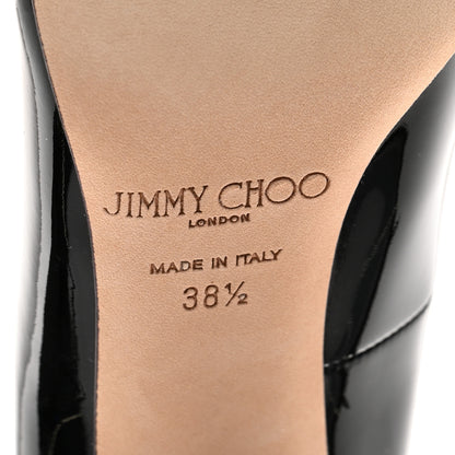 Jimmy Choo Patent Anouk 120 Pumps 38.5 Black 6 of 8