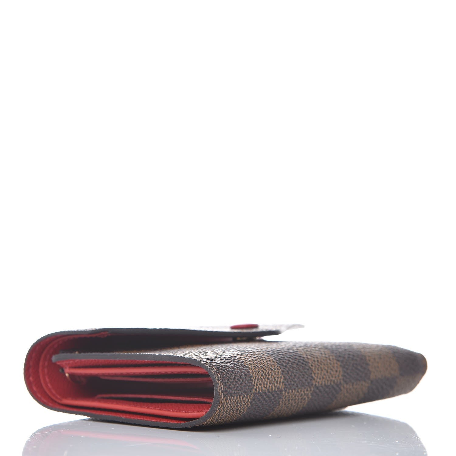 Louis Vuitton Damier Ebene Victorine Wallet Red 4 of 8