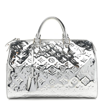 Louis Vuitton Monogram Miroir Speedy 30 Silver 1 of 8