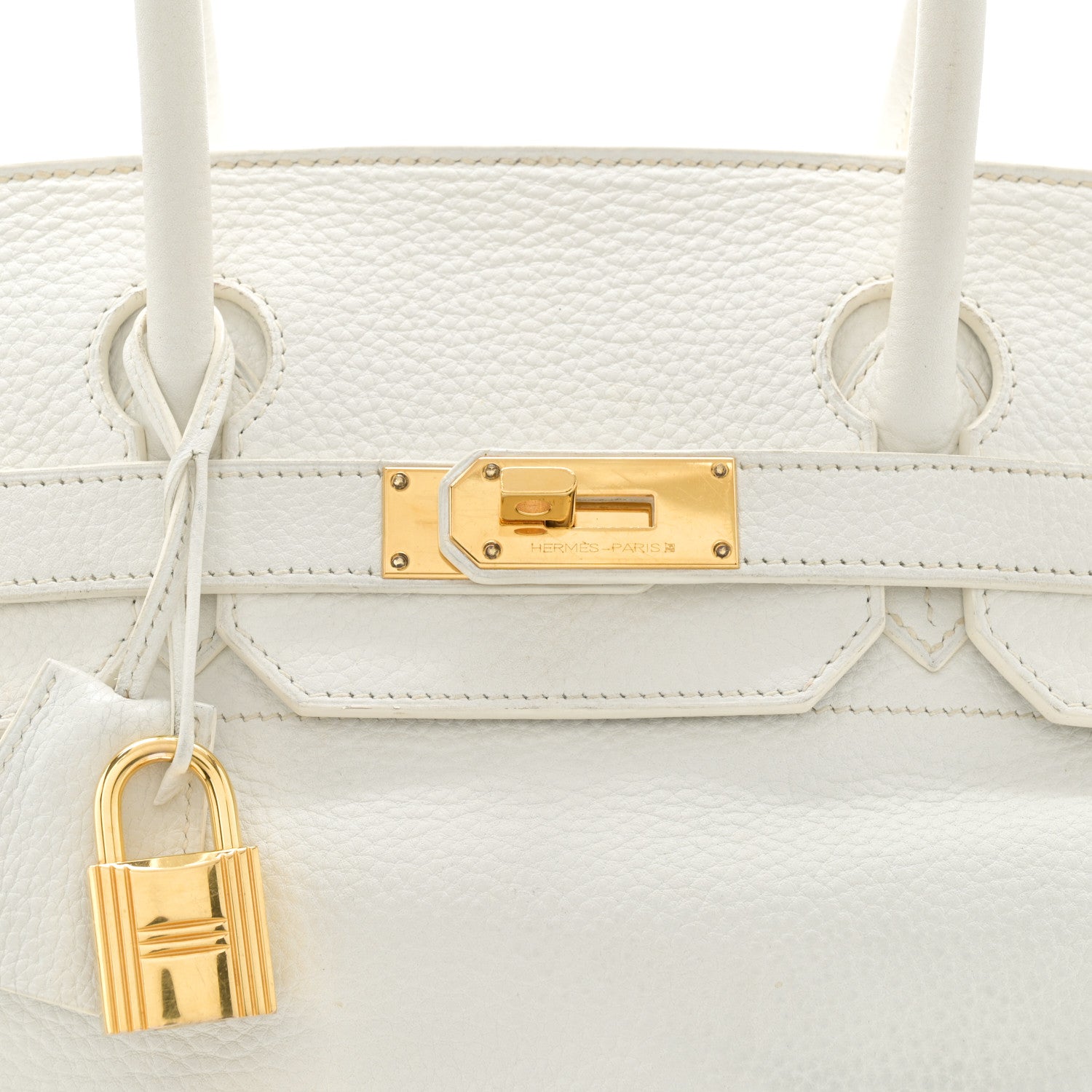 Hermes Taurillon Clemence JPG Birkin 42 White 8 of 27