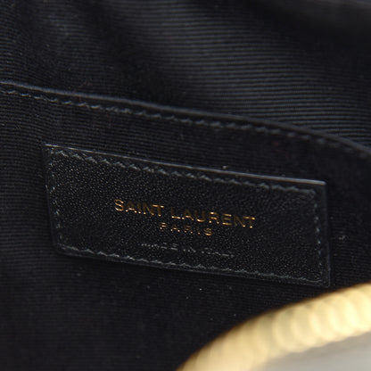 Saint Laurent Calfskin Matelasse Monogram Lou Camera Bag Grey Kaki 5 of 8