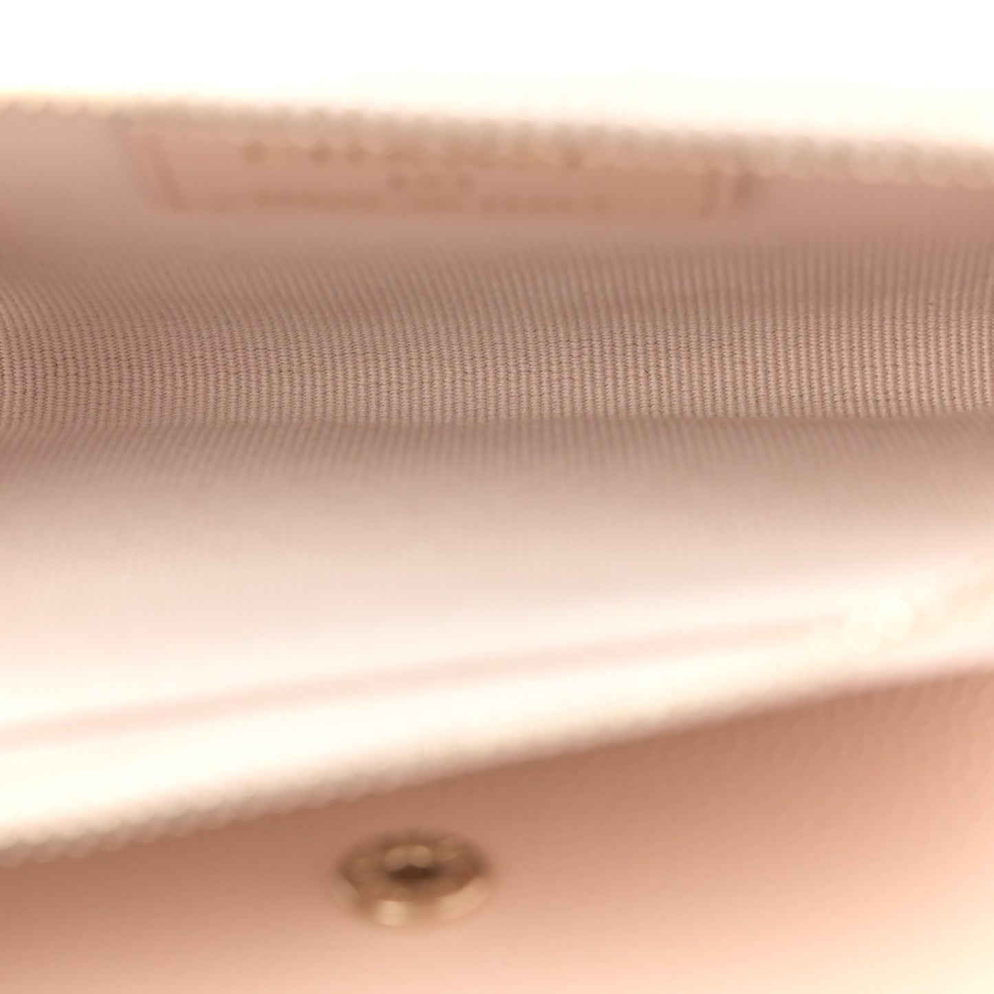 Caviar Quilted Compact Zipped Wallet Beige