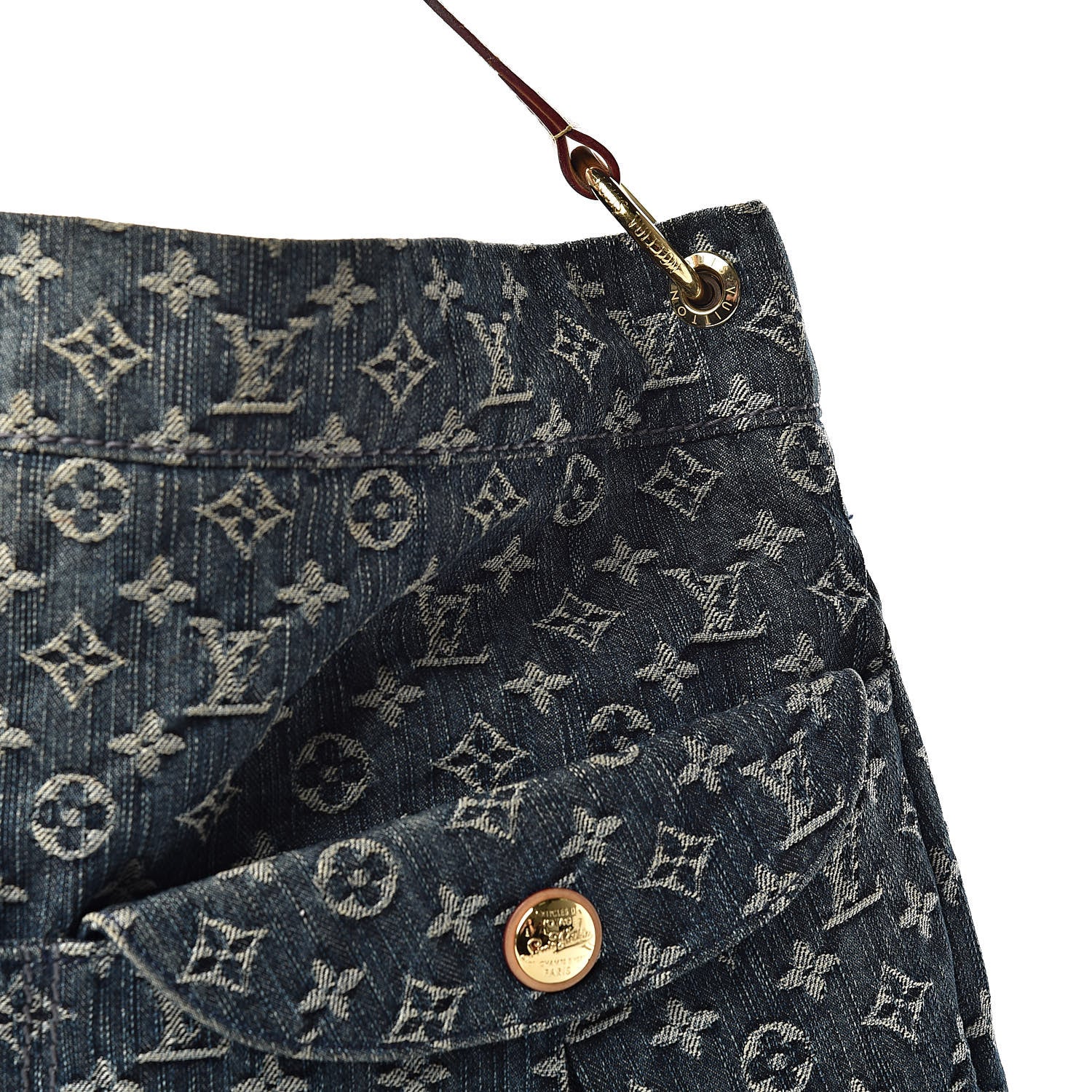Louis Vuitton Denim Daily GM Gris Blue 8 of 12