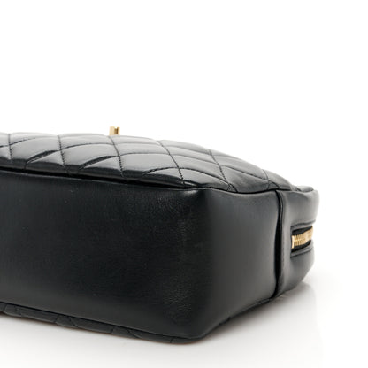 Chanel Shiny Lambskin Quilted Medium Camera Case Black 11 of 11