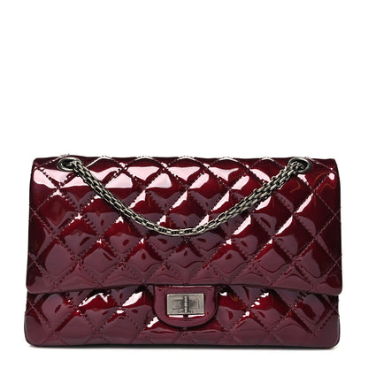 Chanel Patent Quilted 2.55 Reissue 226 Flap Burgundy 1 of 12