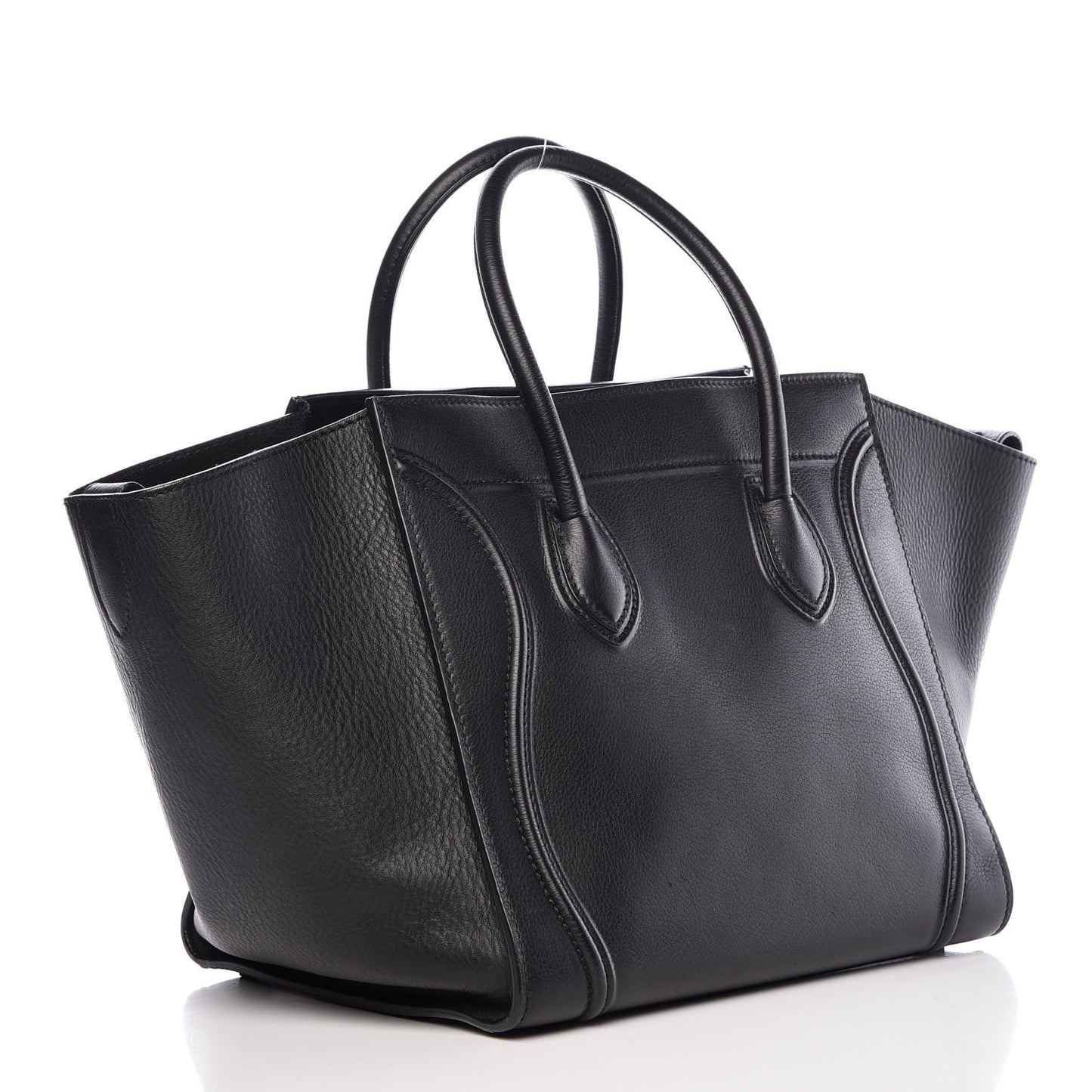 Supple Calfskin Medium Phantom Luggage Black