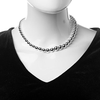 Tiffany Sterling Silver HardWear Graduated Ball Necklace 2 of 4