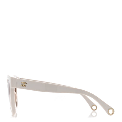 Chanel Acetate Chain Square Sunglasses 5487-A White 3 of 9