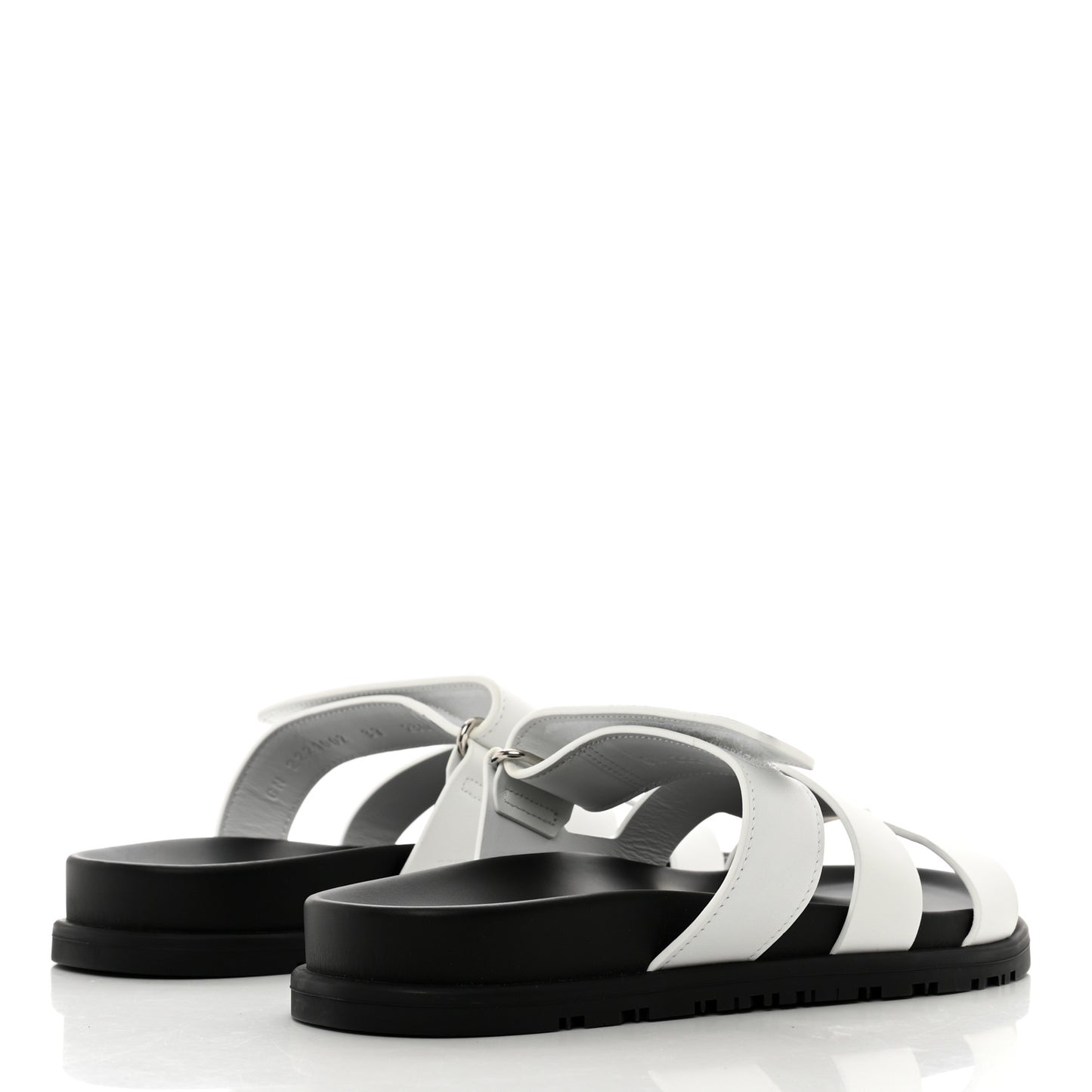 Calfskin Womens Chypre Sandals 37 White