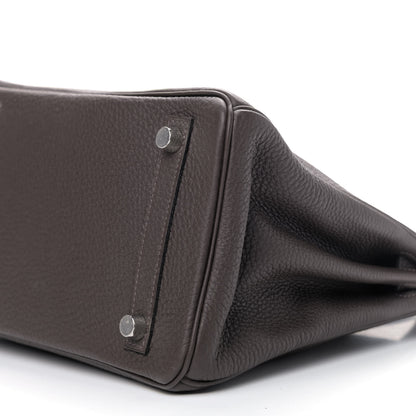 Hermes Togo Verso Birkin 25 Ebene Gold 6 of 12