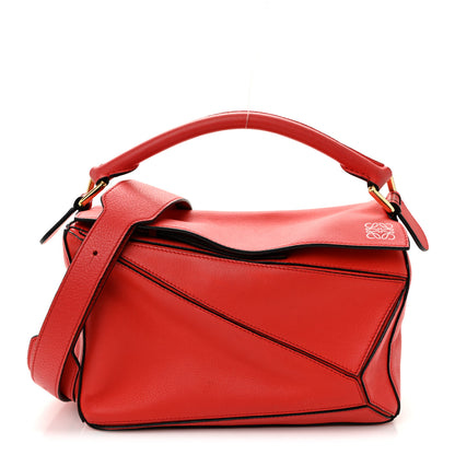Loewe Calfskin Small Puzzle Bag Scarlet 1 of 12