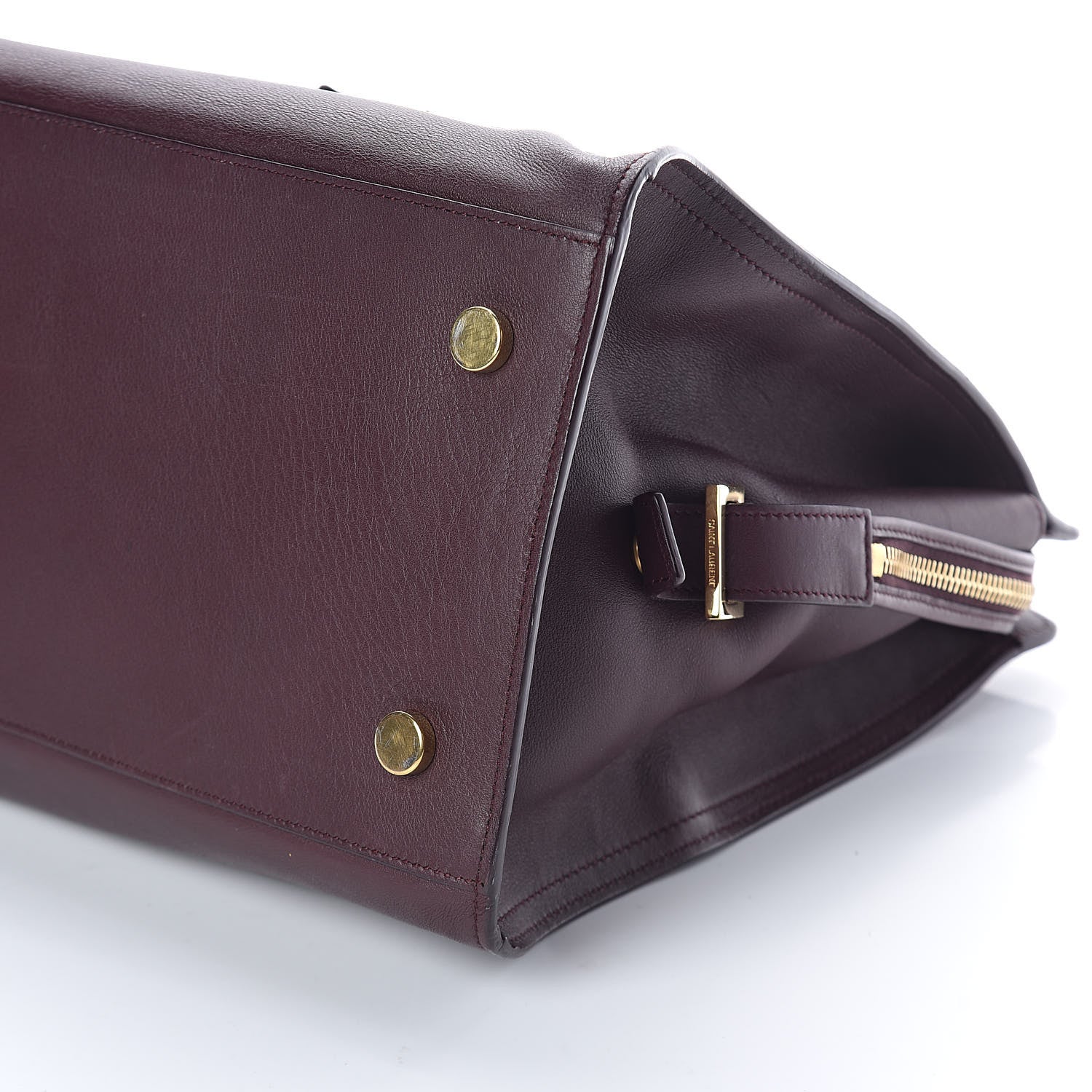 Saint Laurent Calfskin Medium Classic Y Cabas Bordeaux 9 of 9