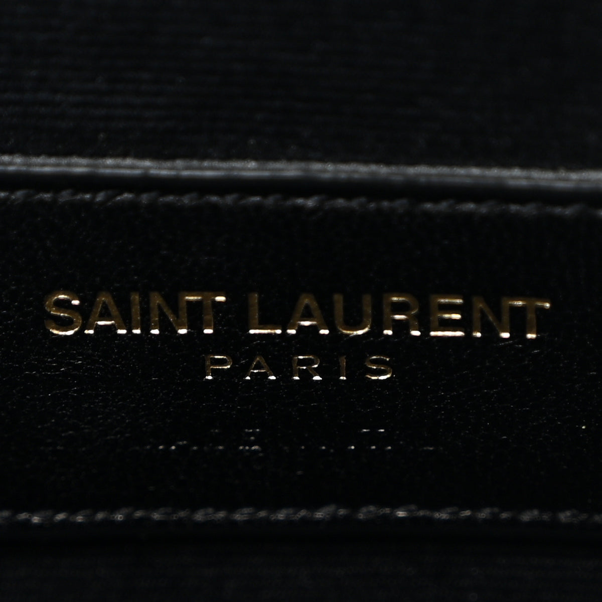 Saint Laurent Calfskin Matelasse Chevron Monogram A5 Wristlet Black 6 of 8
