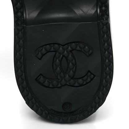 Chanel Caoutchouk CC High Boots 36 Black 6 of 8