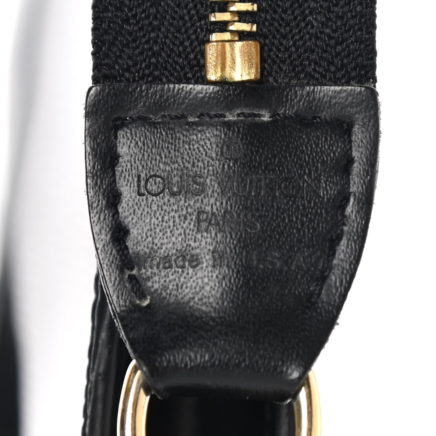 Louis Vuitton Epi Pochette Accessories 24 Black 6 of 17
