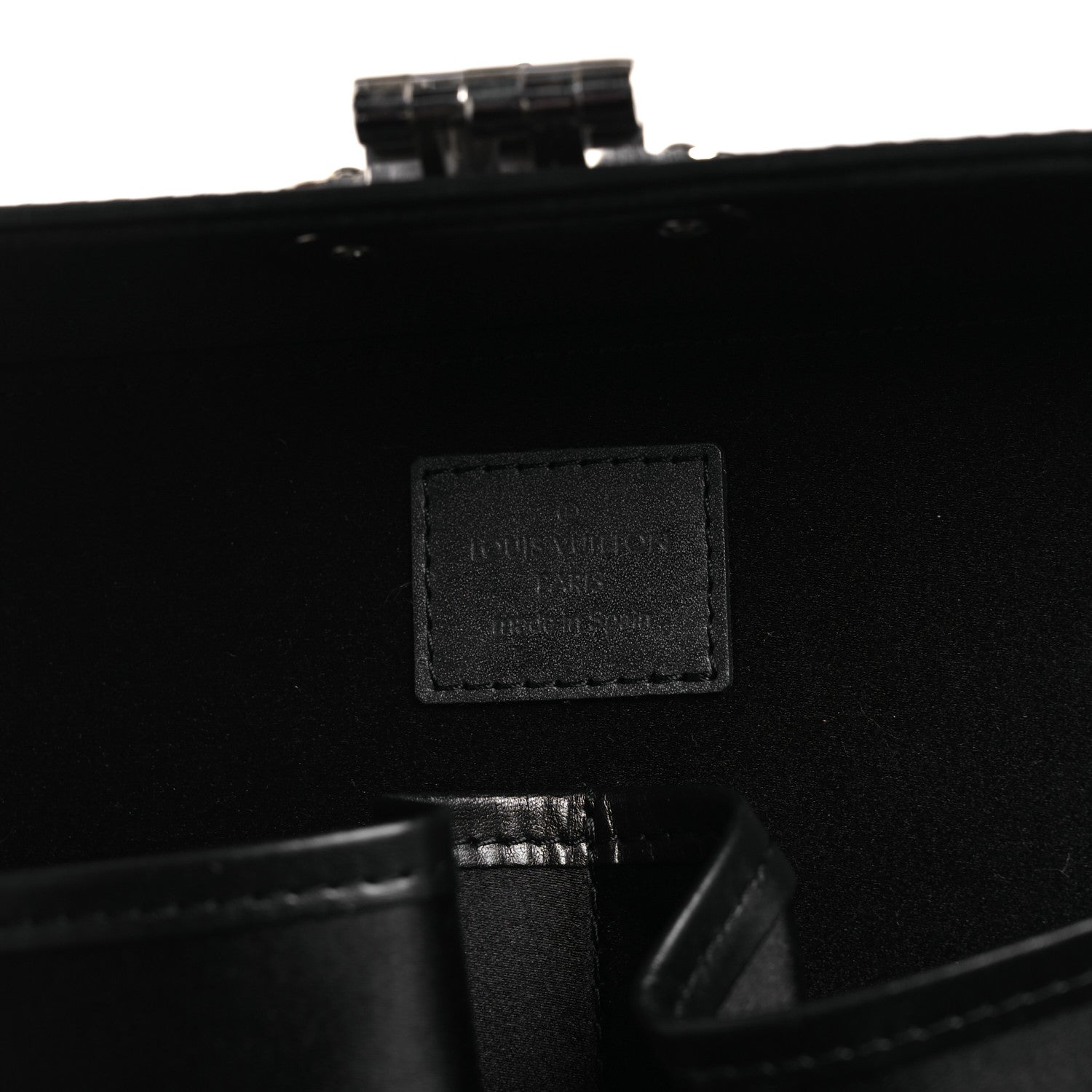 Louis Vuitton Monogram Glace Valisette MM Black 6 of 13
