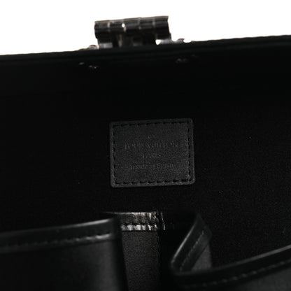 Louis Vuitton Monogram Glace Valisette MM Black 6 of 13