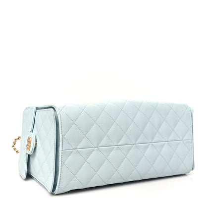 Chanel Caviar Quilted Medium Chanel 25 Handbag Light Blue 5 of 11