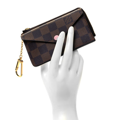 Louis Vuitton Damier Ebene Recto Verso Card Holder Rose Ballerine 6 of 6