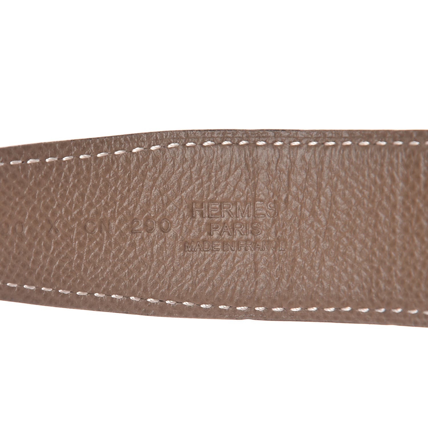 Hermes Box Epsom 32mm H Belt 90 Black Etoupe 4 of 10