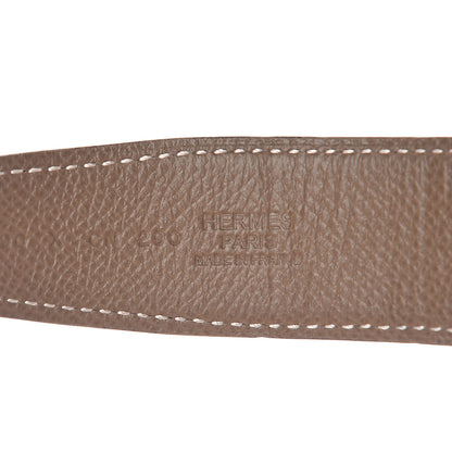 Hermes Box Epsom 32mm H Belt 90 Black Etoupe 4 of 10