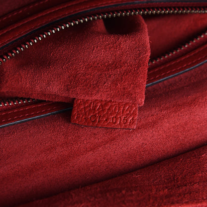 Celine Baby Grained Calfskin Micro Luggage Red 7 of 15