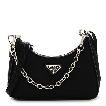 Prada Tessuto Nylon Mini Re-Edition 2000 Shoulder Bag Black 1 of 9