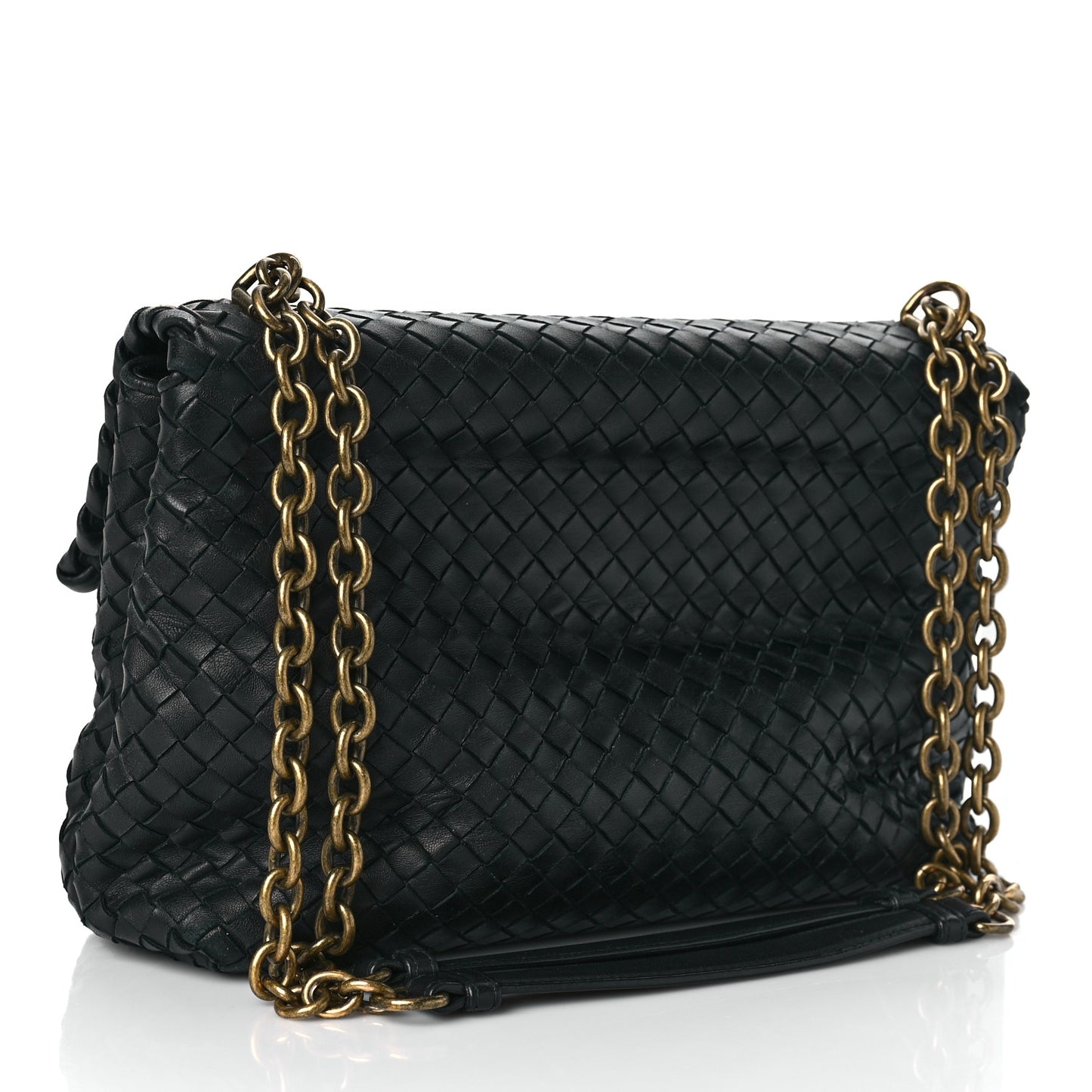 Nappa Intrecciato Medium Olimpia Bag Black