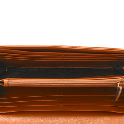 Gucci Calfskin Matelasse GG Marmont Continental Wallet Cognac 5 of 9