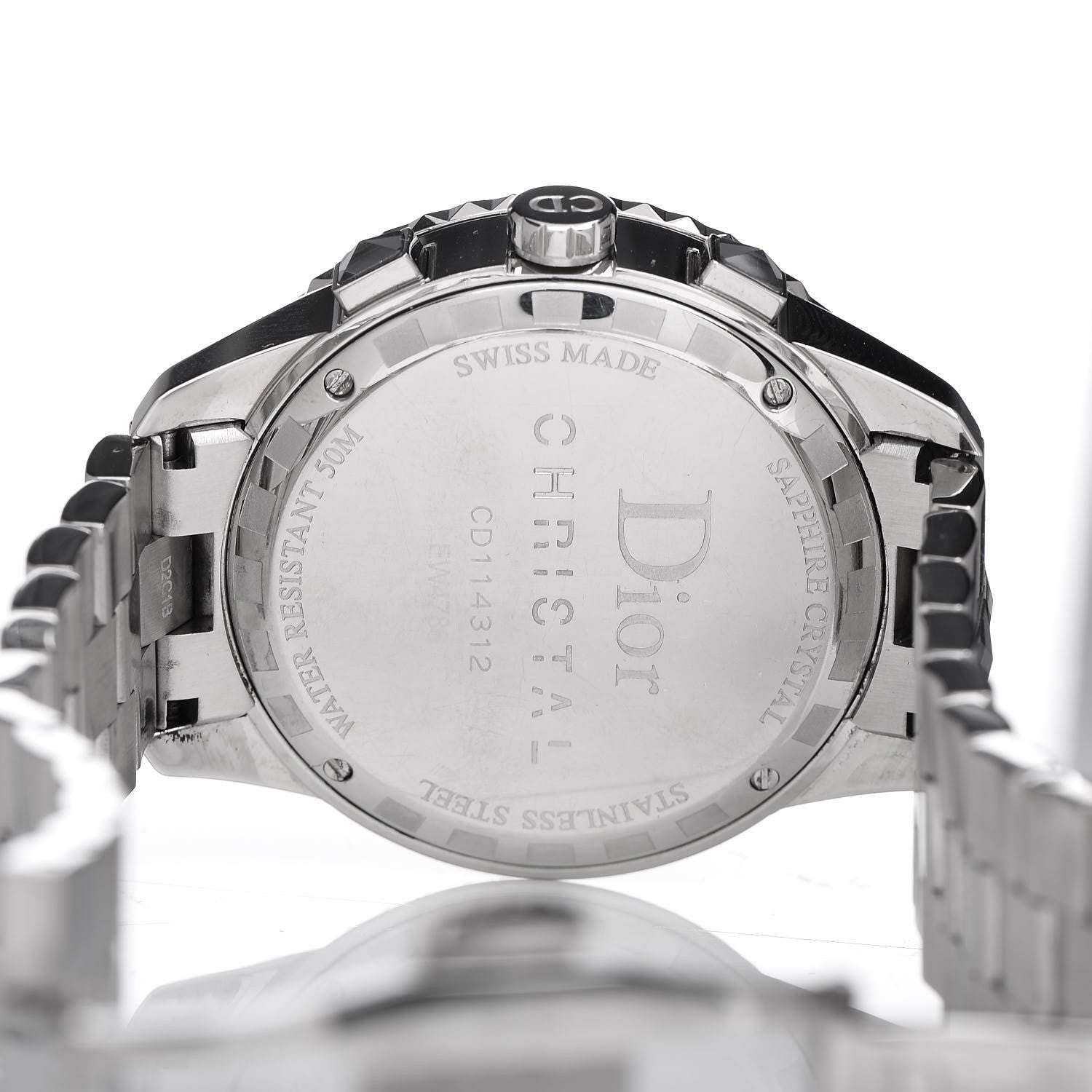 Christian Dior Stainless Steel Sapphire 38mm Christal Chronograph Quartz Watch Grey 5 of 8