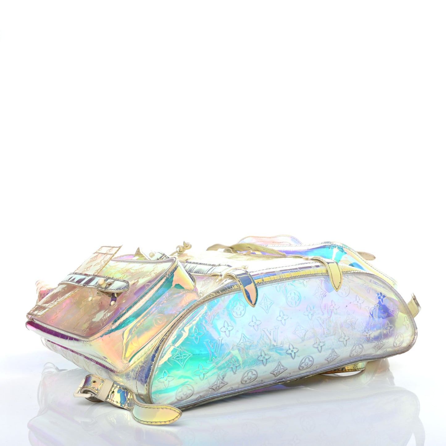 PVC Monogram Christopher Backpack GM Iridescent Prism
