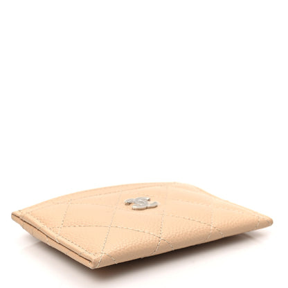 Chanel Caviar Quilted Card Holder Beige 4 of 9