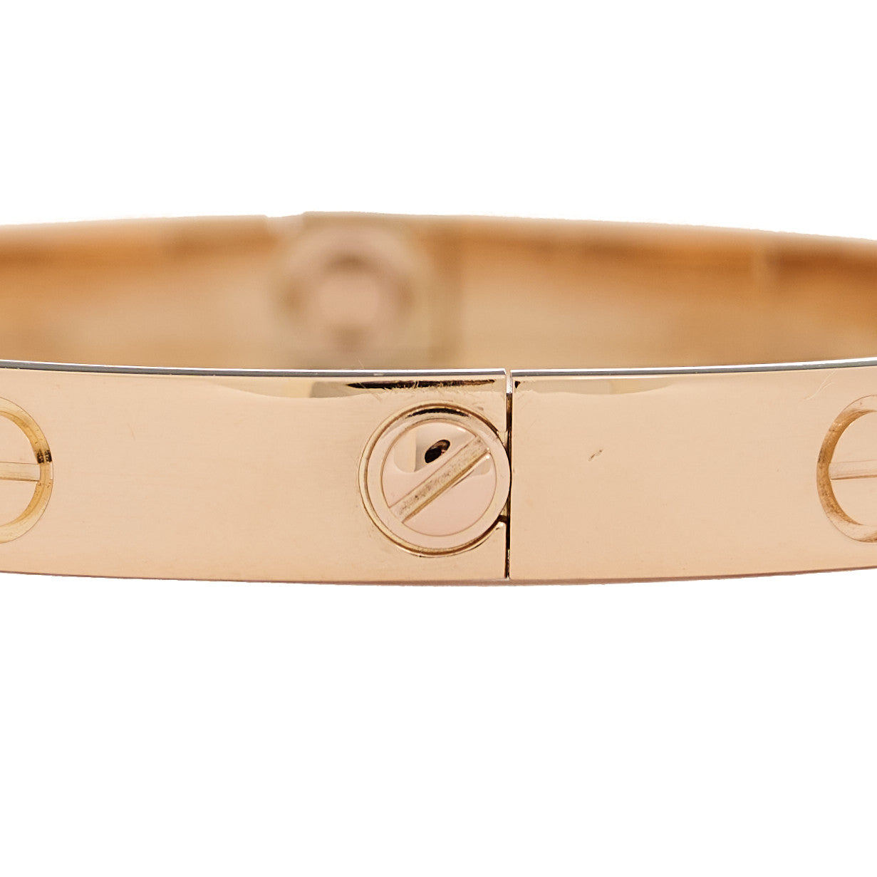 18K Pink Gold 4 Diamond LOVE Bracelet 16