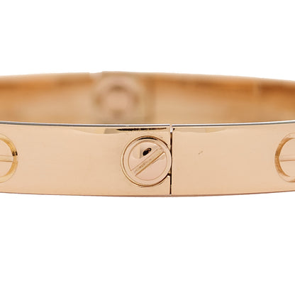 Cartier 18K Pink Gold 4 Diamond LOVE Bracelet 16 6 of 7