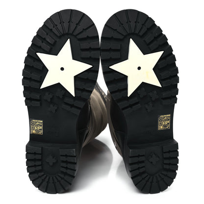 Christian Dior Technical Fabric Calfskin D-Major Boots 40 Taupe Black 5 of 9