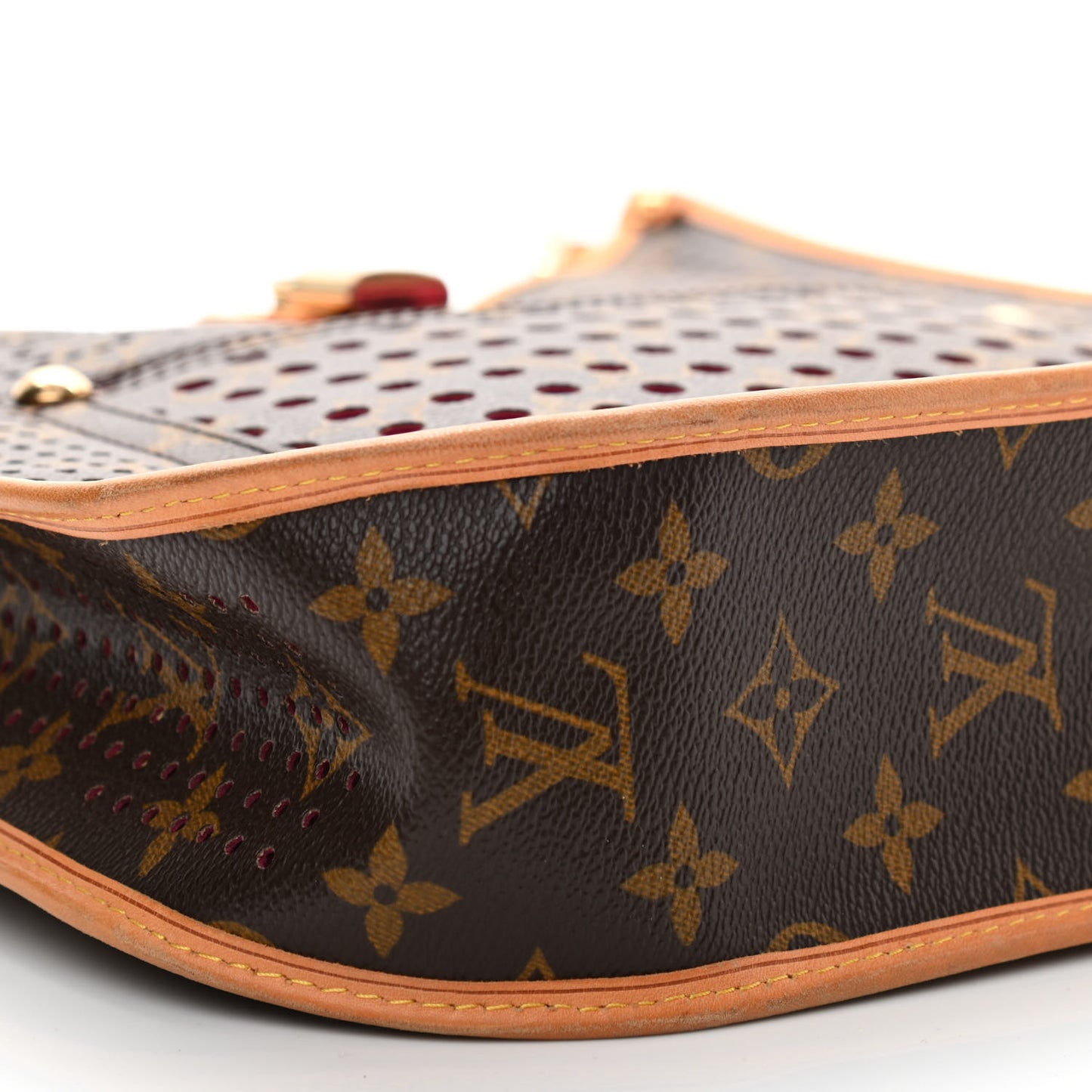 Monogram Perforated Musette Fuchsia