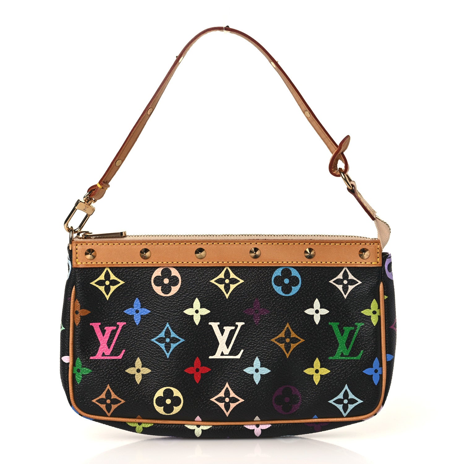 Louis Vuitton Monogram Multicolor Pochette Accessories Black 1 of 8
