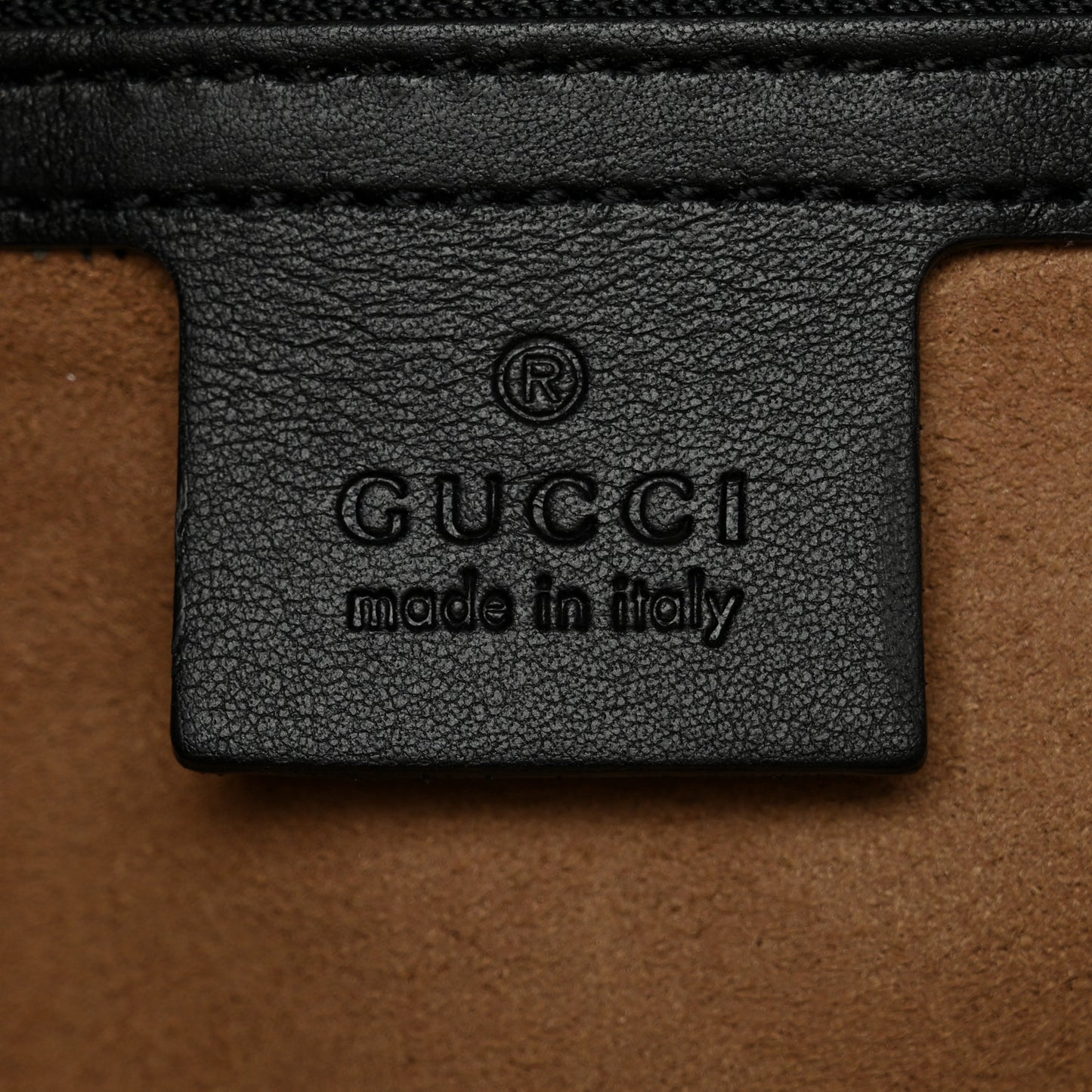 GG Supreme Monogram Medium Padlock Tote Black