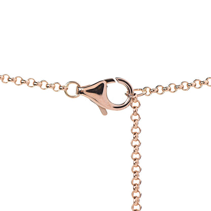 Cartier 18K Pink Gold Diamond Agrafe Paved Pendant Necklace 5 of 6