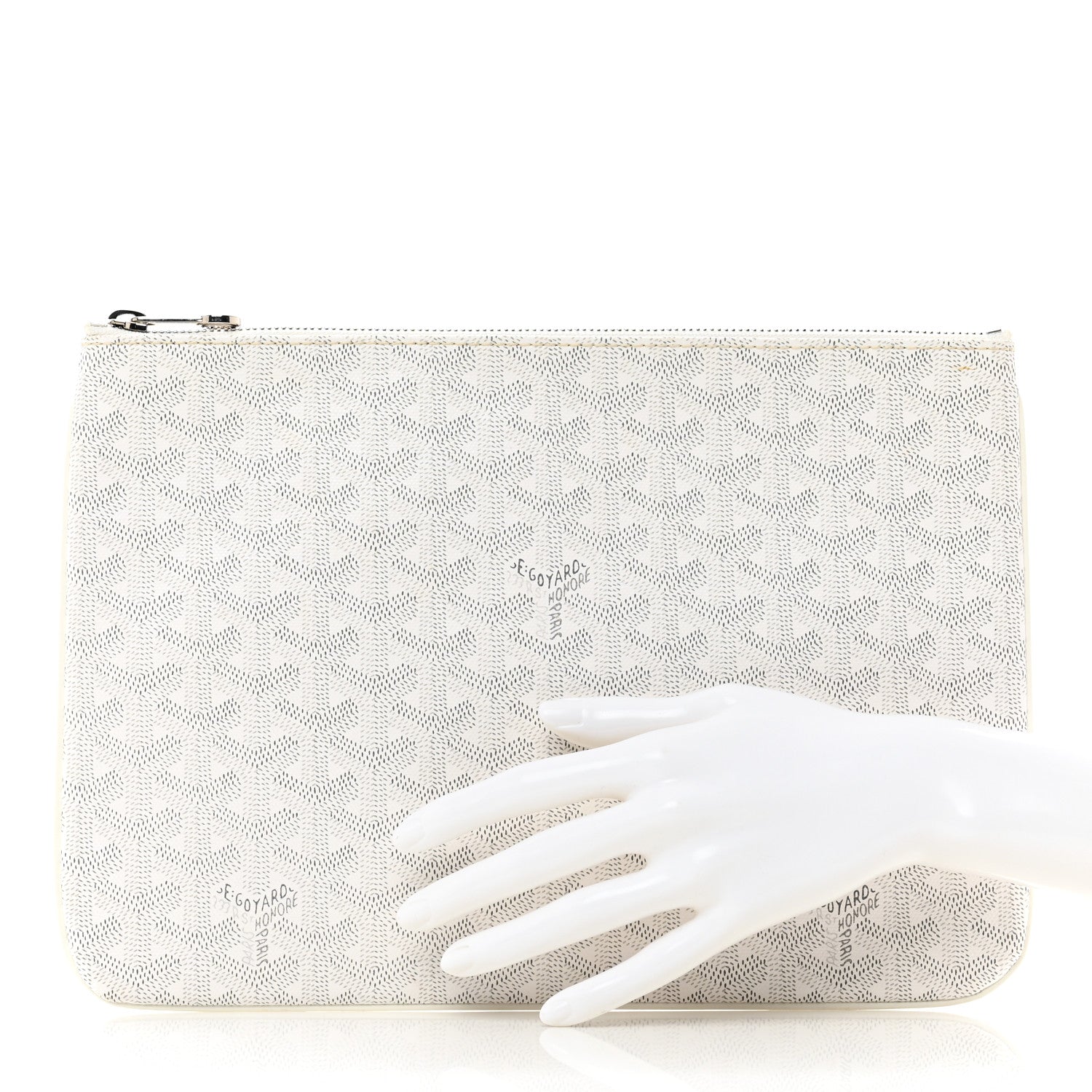 Goyard Goyardine Senat Pochette MM White 2 of 6