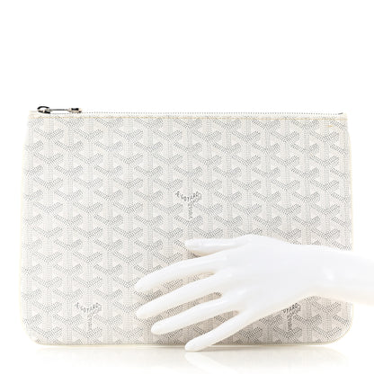 Goyard Goyardine Senat Pochette MM White 2 of 6
