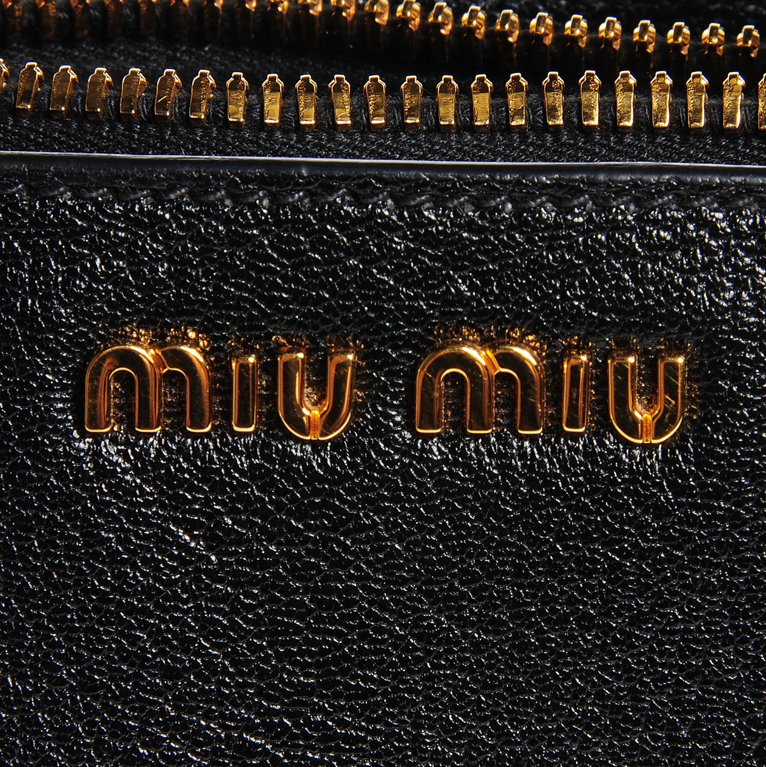 Miu Miu Goatskin Madras Top Handle Tote Nero Black 6 of 9