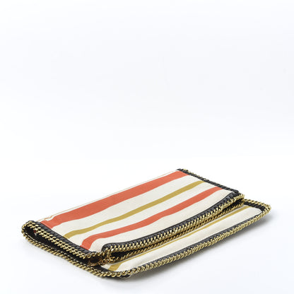 Stella McCartney Canvas Striped Falabella Clutch Multicolor 3 of 9