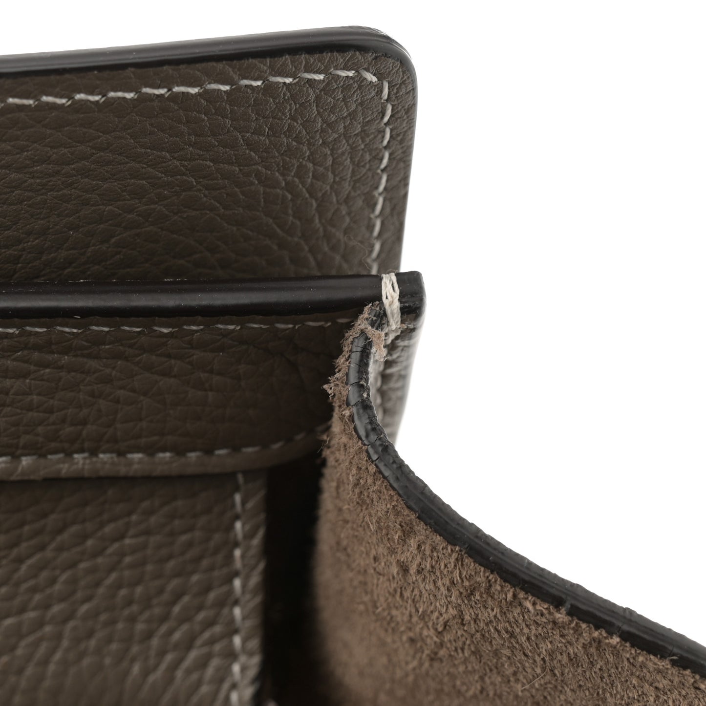 Drummed Calfskin Micro Luggage Souris
