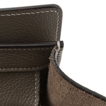 Celine Drummed Calfskin Micro Luggage Souris 11 of 13